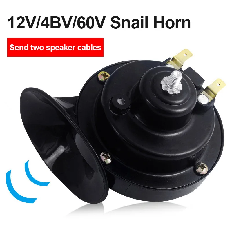 

2PCS 12V/24V Car Horn For Trucks Loud Air Electric Snail Double Horn Universal Raging Sound For Car Truck Car Motorcycle Horn
