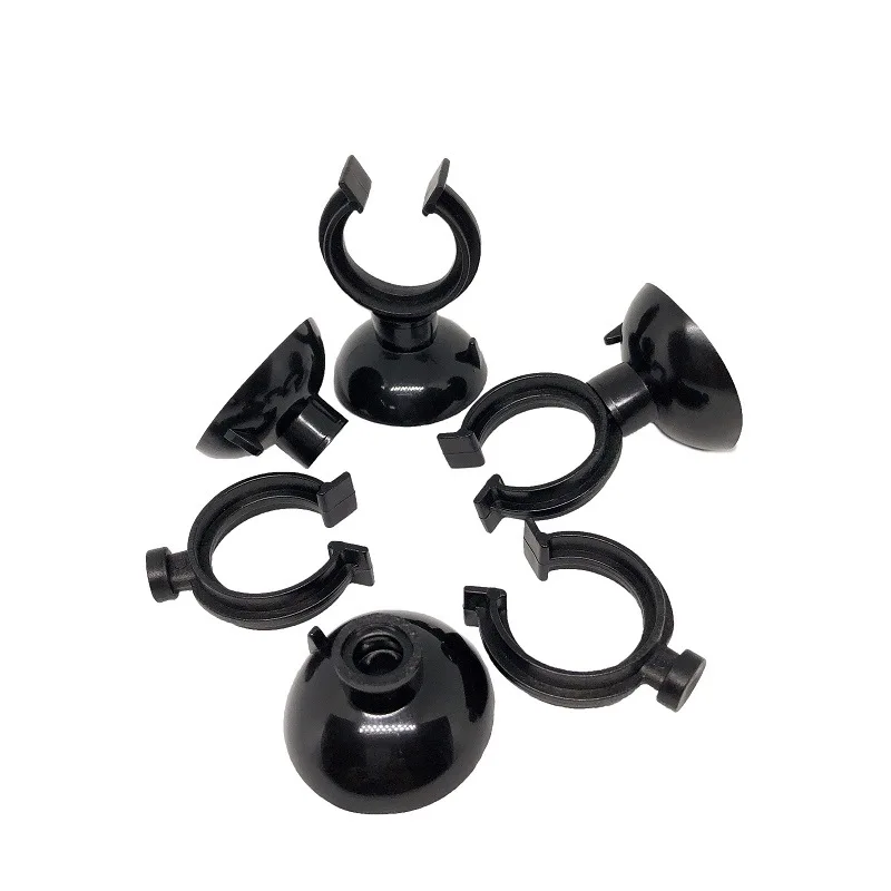 10pcs Aquarium Sucker Fish Tank Suction Cup Holders Transparent/Black For Air Line Tube Hose Pump 5x30mm | Дом и сад