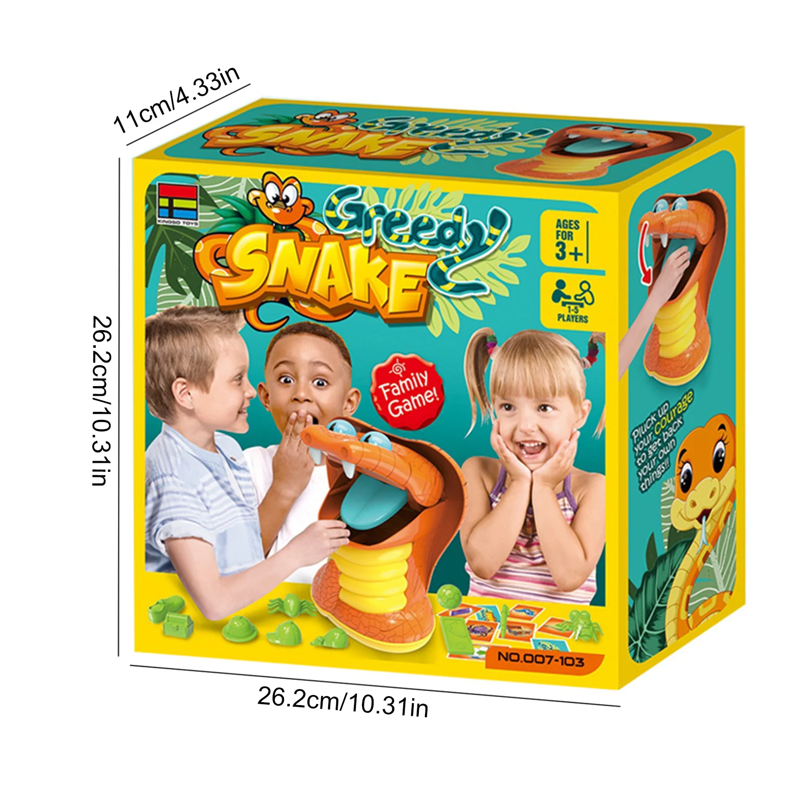 

Animal Game Rectification Gluttonous Snake Parent-child Brain Children's Intellectual Education Toys Leisure Board Game
