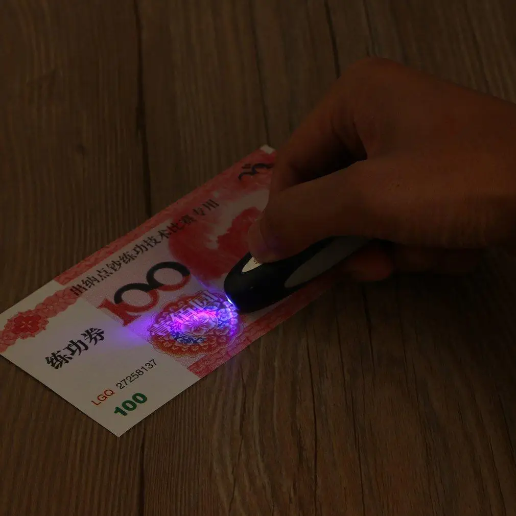 Портативный УФ светодиодный светильник фонарь лампа поддельные деньги детектор