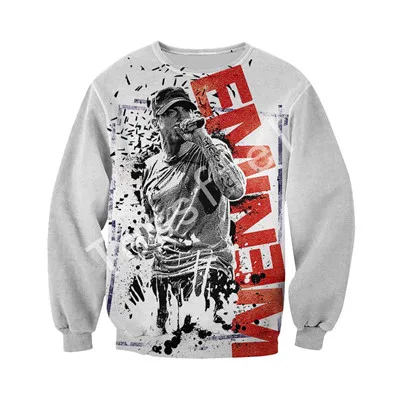 Tessffel Eminem Новая мода Harajuku RapGod 3D печатная Толстовка/куртка/мужская женская хип-хоп Забавный животный стиль-3 - Цвет: just picture