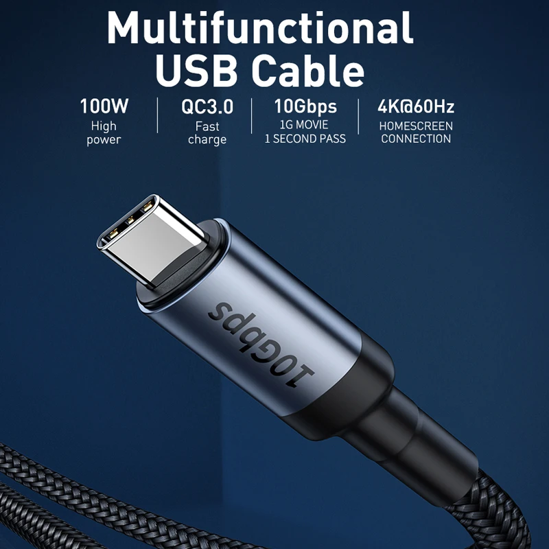 Baseus usb type C к USB C кабель для samsung S9 S8 Note 9 8 PD3.1 QC3.0 60 Вт Быстрое Зарядное устройство USB C кабель для Macbook Pro huawei P20
