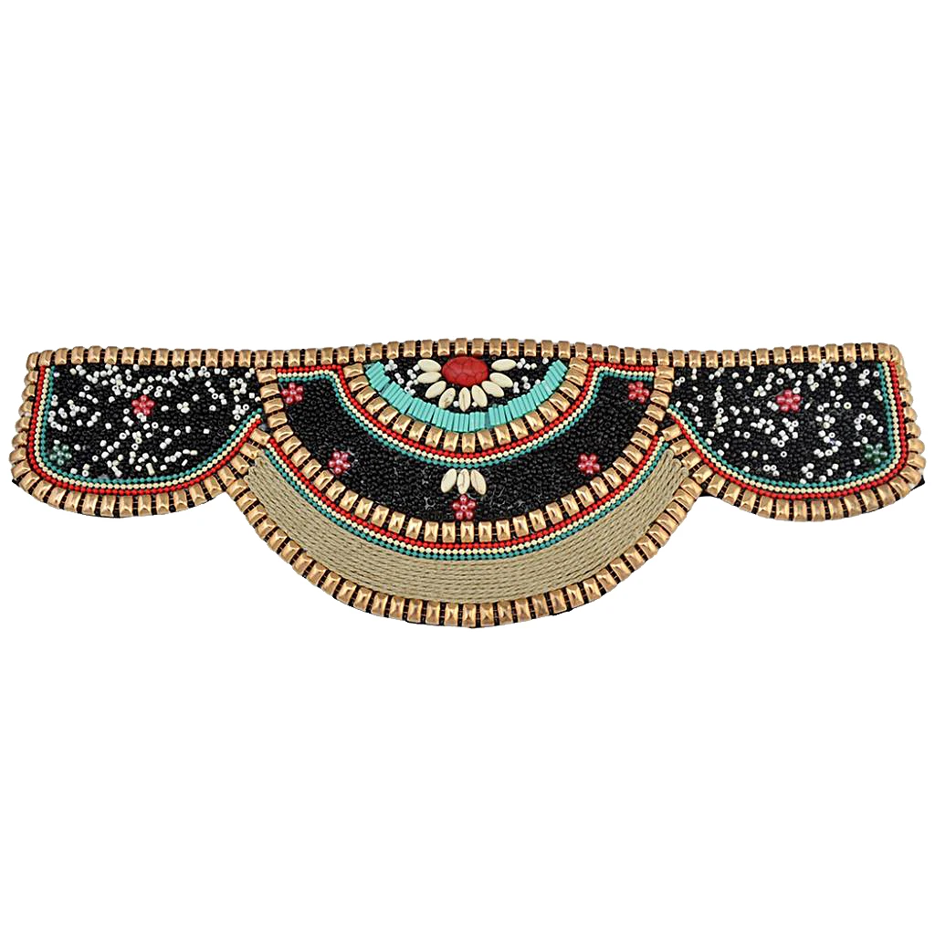 

Ethnic Bohemian Beads Belly Dance Body Elastic Strech Waist Belt