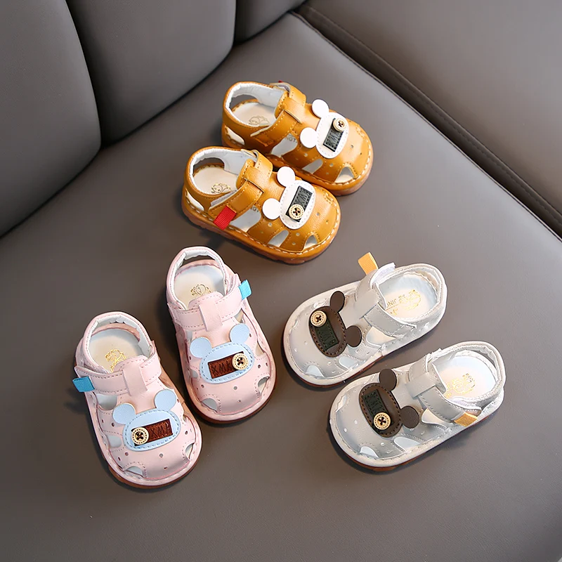 

Baby Shoes Cute Cartoon Sandals Toddler First Walkers Summer Kids Boys Girls Non-slip Soft Bottom Sandals SYJ025