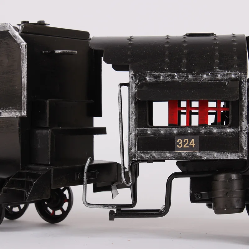 Винтажная Модель паровоза большого размера Железные изделия ручной работы