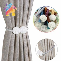1pcs pearl magnetic curtain clip curtain holders tieback buckle clips hanging ball buckle tie back curtain accessories home deco