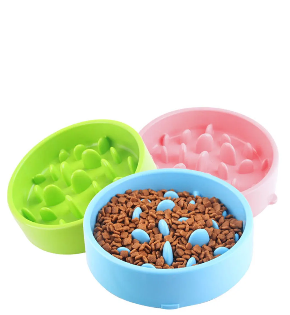 Pet Dog Feeding Food Bowls Puppy Slow Down Eating Feeder Dish Bowel Prevent Obesity Dogs Supplies Dropshipping | Дом и сад