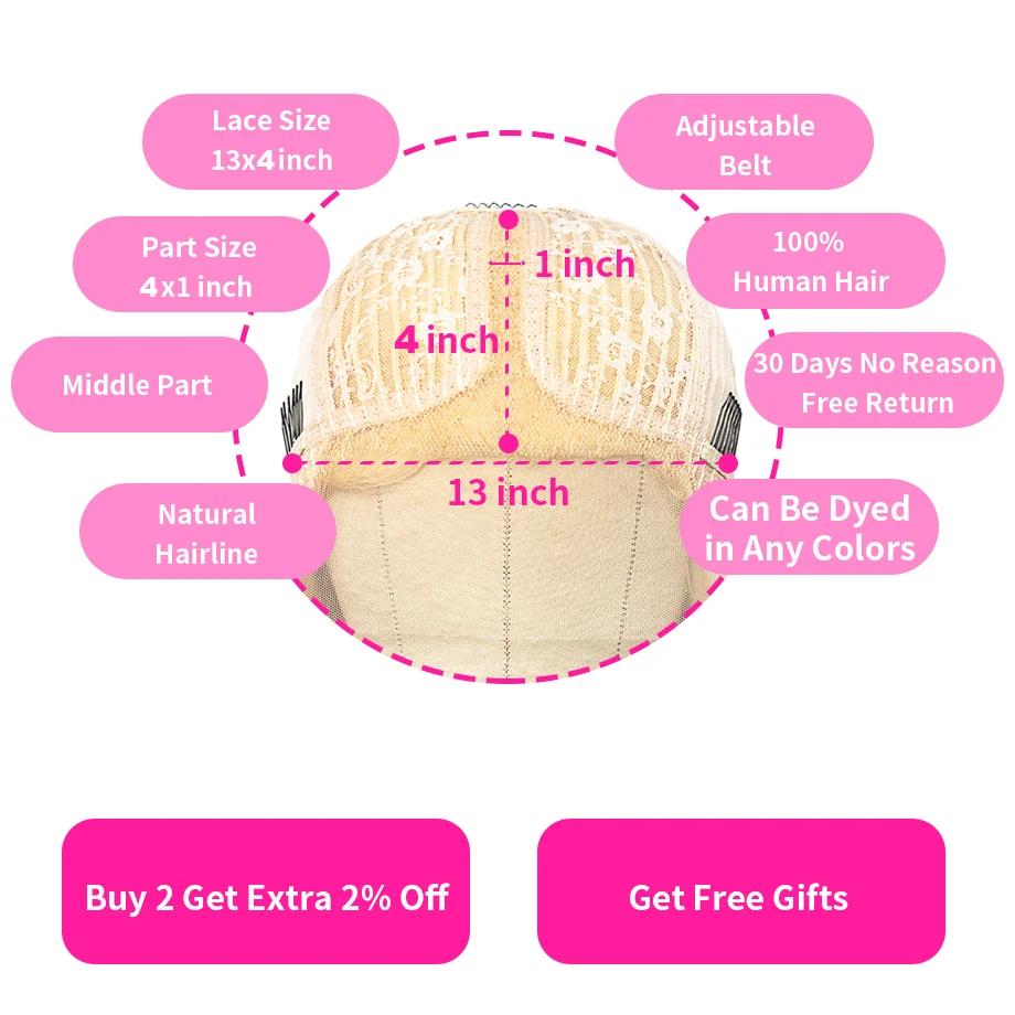 Парик блонд человеческие волосы бразильские прямые Remy кружево спереди 13х1 т