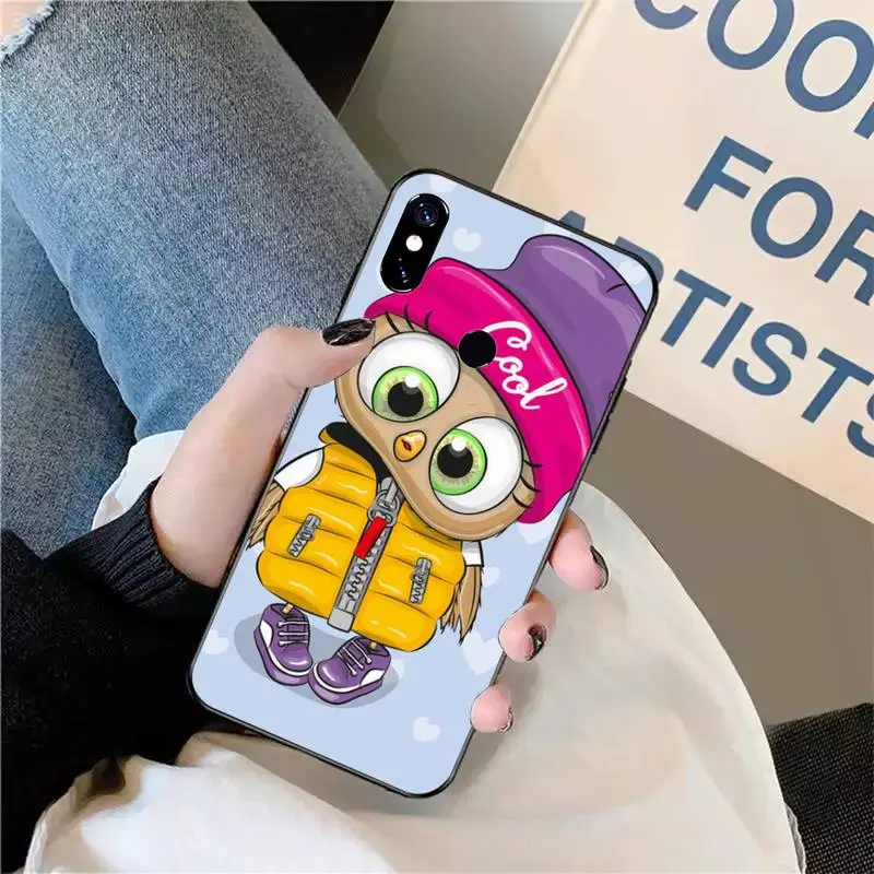 

Owl Lover Cute Cartoon Phone Case For Xiaomi Redmi note 7 8 9 t max3 s 10 pro lite coque funda shell cover