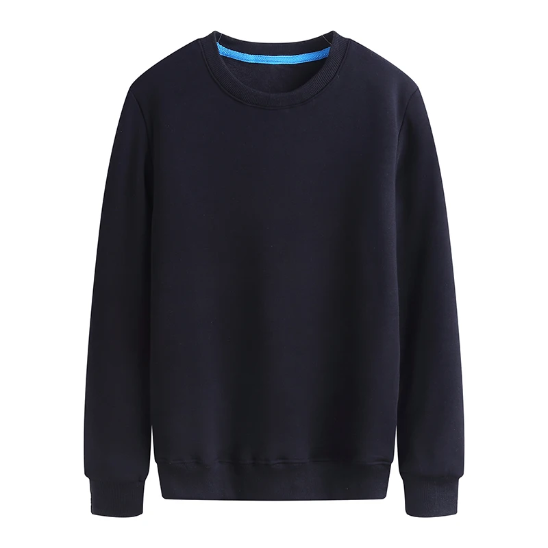 black YOTEE трендовый худи свитшоты осень зима круглый вырез на заказ длинный рукав женская и мужская Спортивная рубашка - Цвет: black