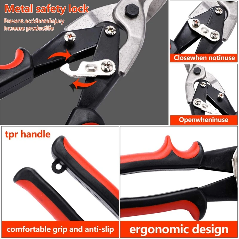 Авиационные ножницы-ножницы для резки олова ножницы металла с коваными зубьями