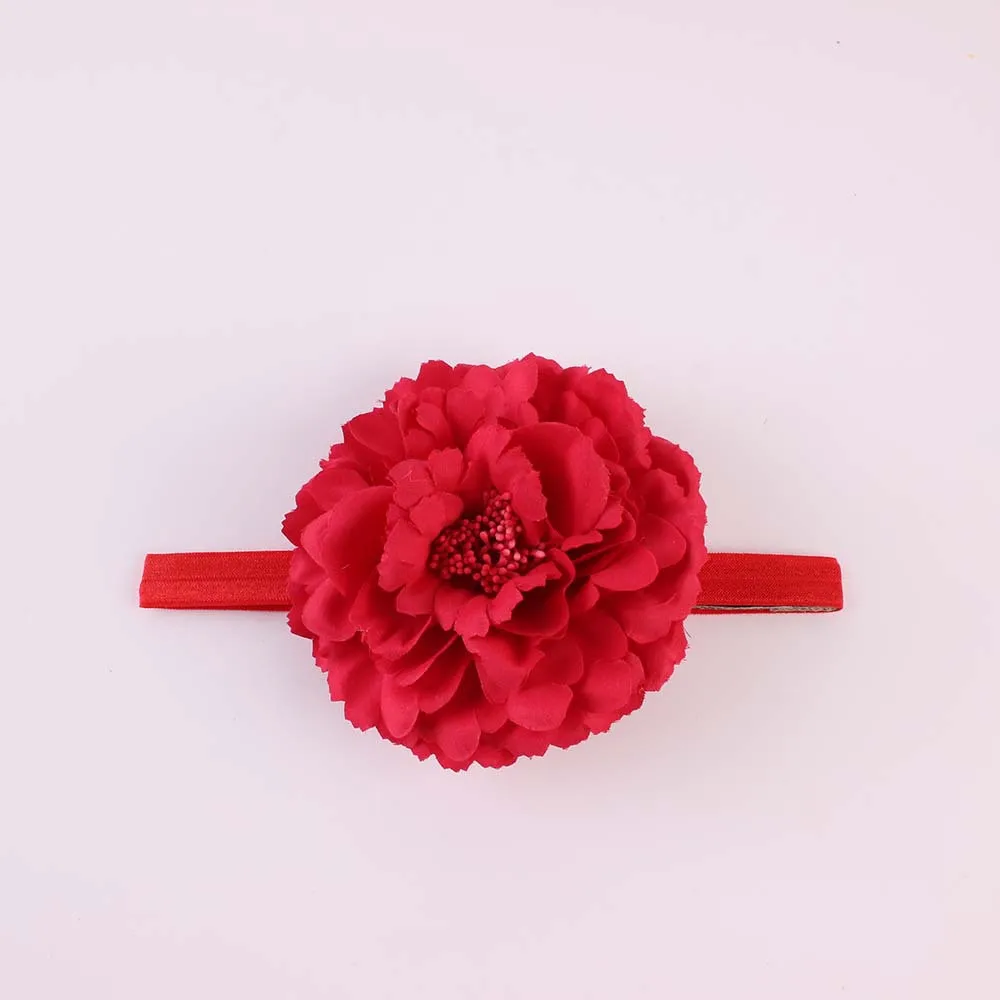

New Fashion Baby Headband Peony Simulation Flower Children's Hairband Headgear Accessories 2pcs/lot