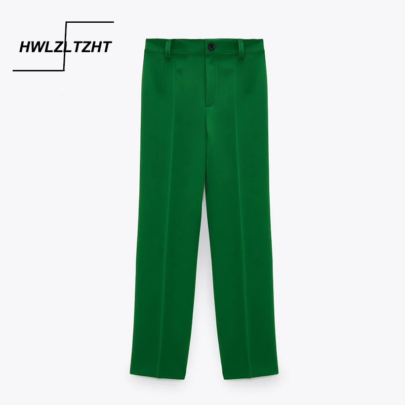 

HWLZLTZHT Wide Leg Pants Women High Waist Baggy Straight Woman Pants Summer Streetwear Trousers Women Masculine Pant Suits