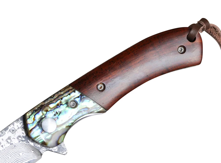 Дамасский нож Voltron походные охотничьи ножи из дамасской стали с деревянной