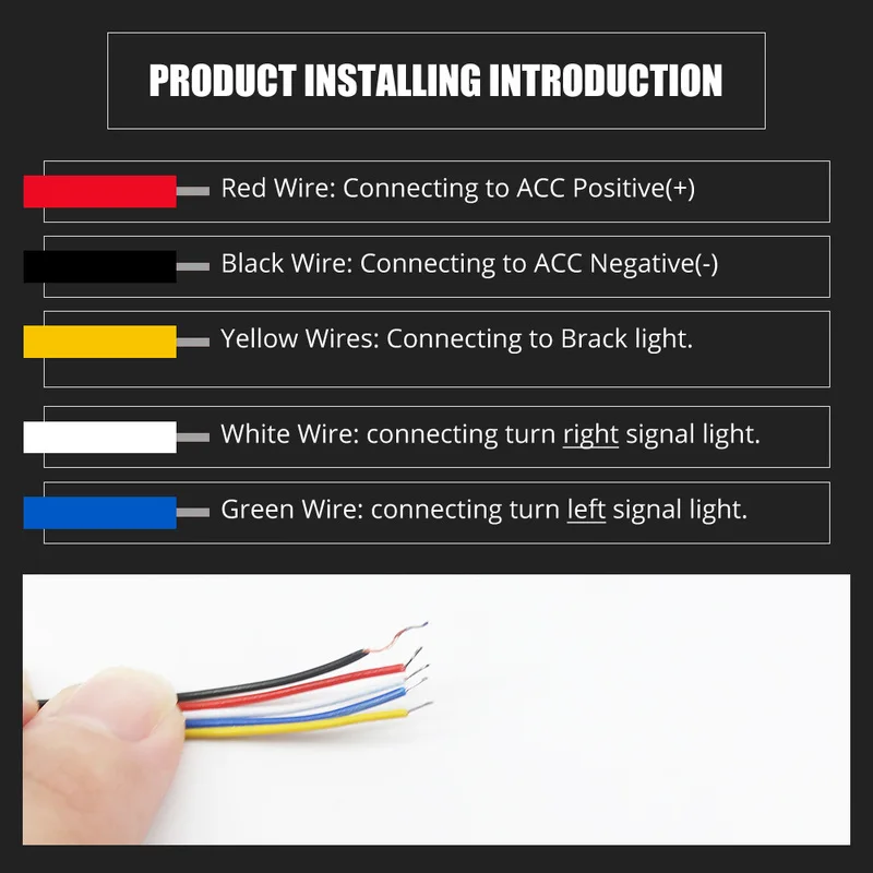 Дополнительная Светодиодная лента для стоп сигнала мотоцикла 12 В| |