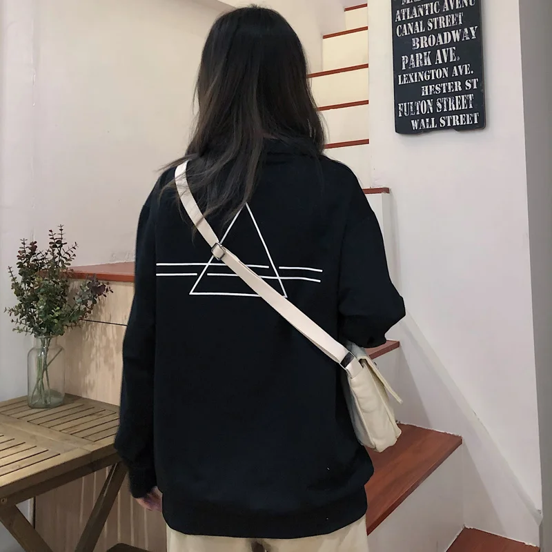 Letters Printed Polo Shirt Women Long Sleeve Autumn Winter New Loose Casual Printing Lapel Shirt Lady Black Grey Bottoming Tops