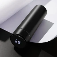 480ml smart insulation cup portable lcd temperature display students male and female water bottle intelligent thermos cup