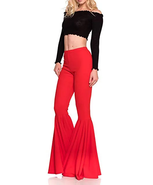 2022 Sexy Bodycon Mermaid Solid Flare Pants Women High Waist Full Length Pants Trousers Casual Streetwear Leggings 7 Colors XXXL
