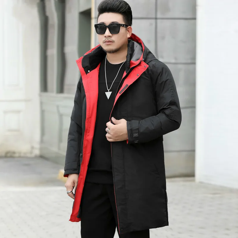 Мужская зимняя новая куртка с капюшоном размера плюс 10XL, 9XL, повседневные Длинные парки, уличная мужская мода, теплая Толстая армейская куртка с карманами, мужские парки
