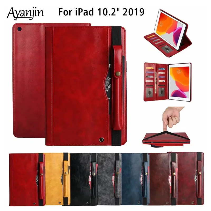 Из искусственной кожи чехол для нового iPad 10 2 2019 7 го поколения Магнитная