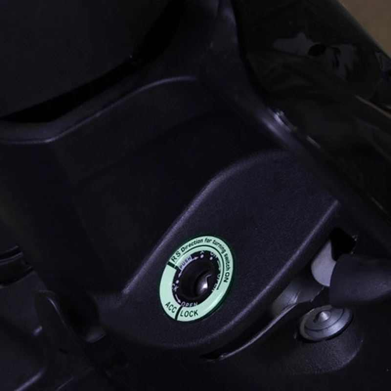 3D автомобильный Стайлинг светящееся кольцо для ключей с отверстием наклейка