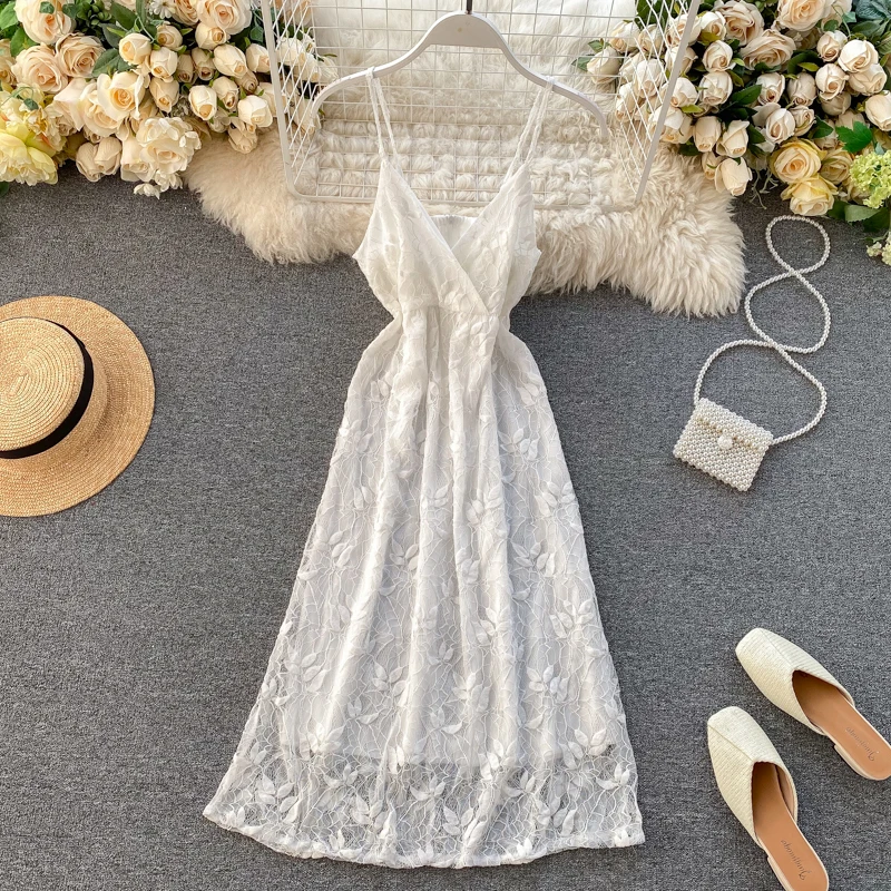 Весна 2020 женское шикарное сказочное милое кружевное длинное сексуальное платье