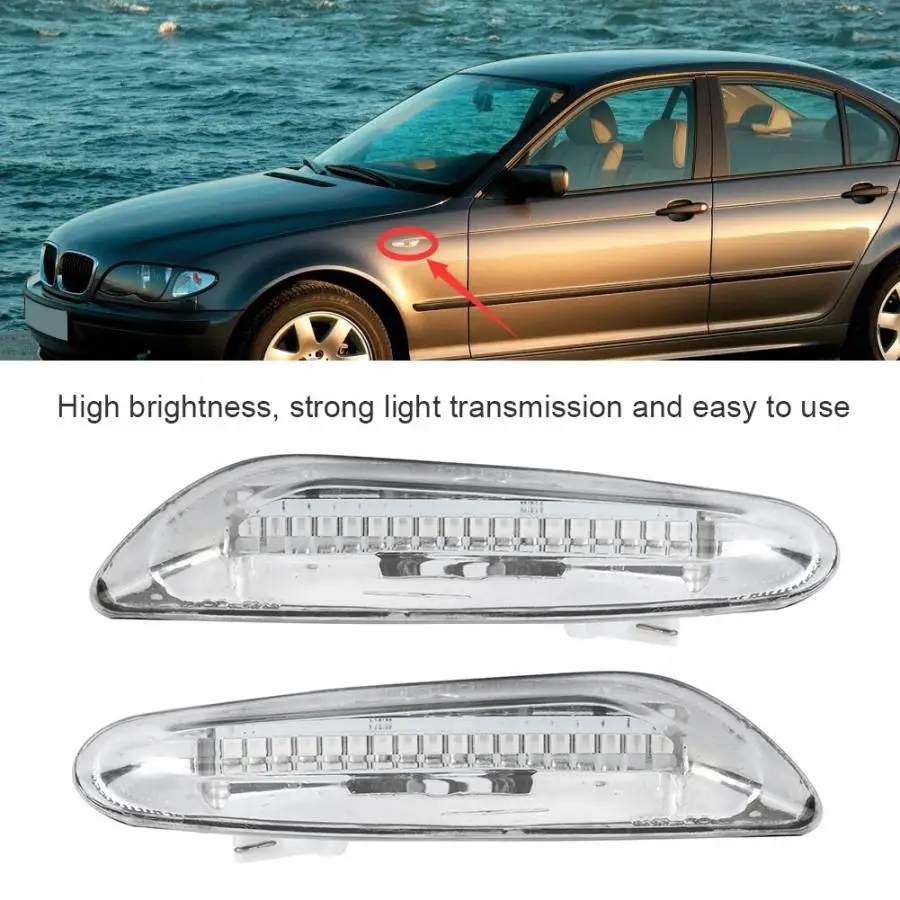 Автомобильная динамическая лампа с сигналом поворота 1 пара водонепроницаемая