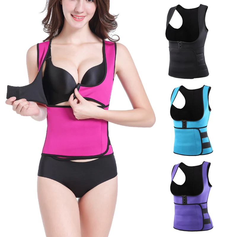 Женский неопреновый корректирующий жилет с застежкой спереди |