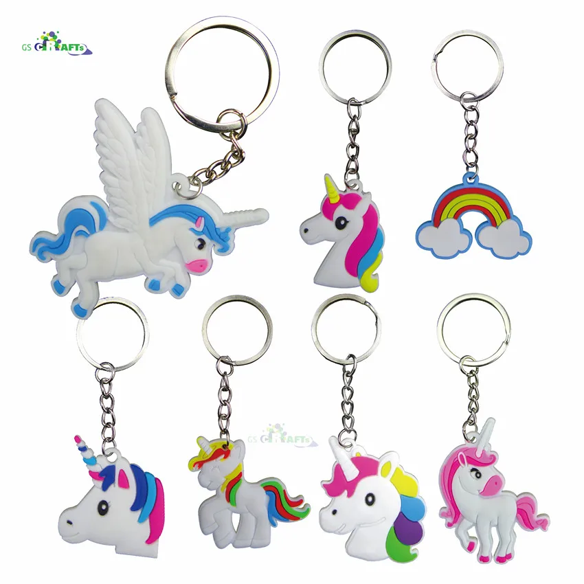 Украшение для вечеривечерние в виде единорога резиновый браслет брелок ключей
