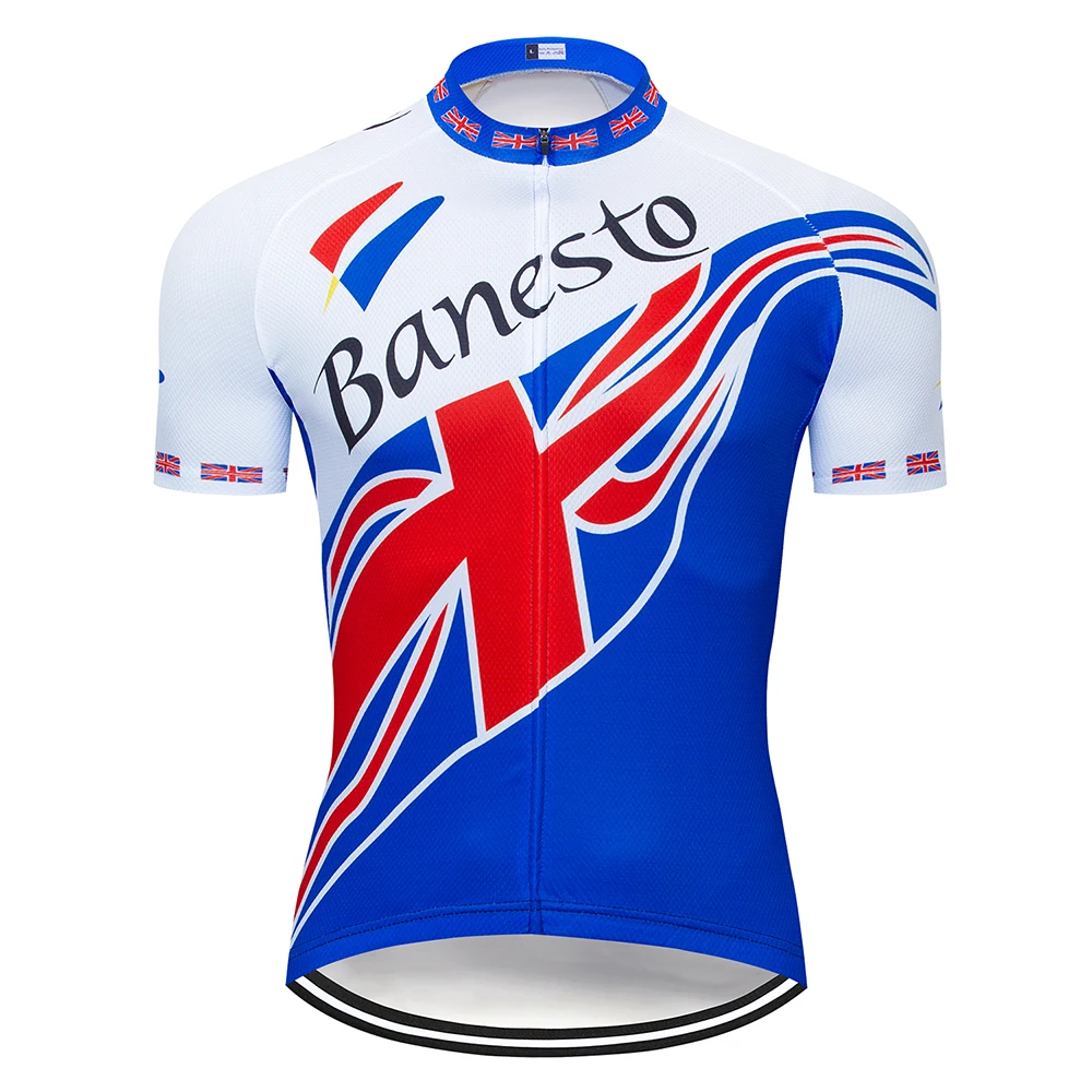 

2020 Banesto Cycling Jersey Men Bicycle Tops Summer Racing Cycling Clothing Short Sleeve Mtb Bike Jersey Shirt Maillot Ciclismo
