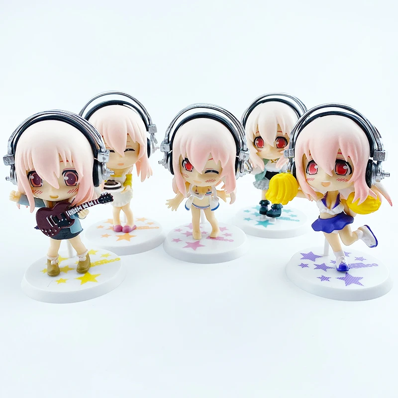 Брелок для гитары чарлидинга мультяшная Виртуальная девушка анимация вокруг