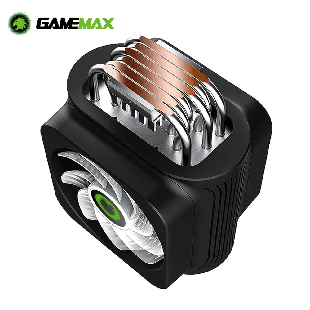 

Кулер для процессора GameMax, 6 тепловых трубок, ШИМ, RGB, тихий, Intel LGA 2066, 2011, 1366, 115X, 775, AMD AM4, AM3, AM2, FM2, FM1