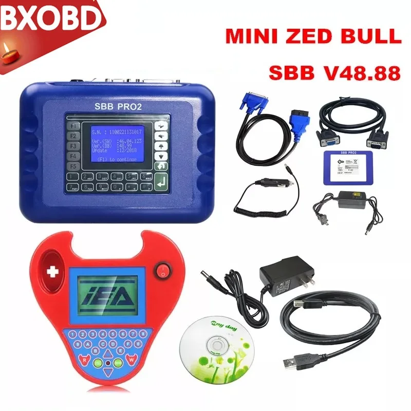 Смарт Zed-bull Mini программатор ключей SBB Pro2 транспондерный ключ программист мини Zed-bull OBD2 Ключ чайник Мини ZEDBULL V508 без маркеров