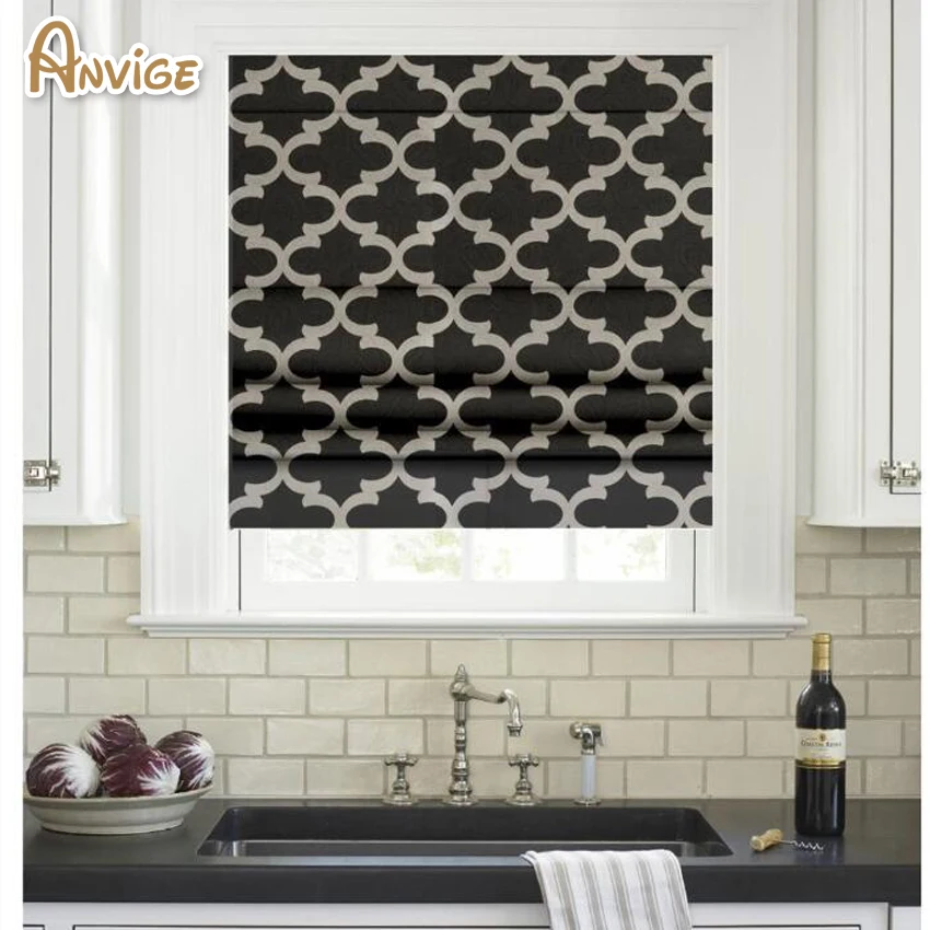 Современные Геометрические полностью затемняющие светофильтры Римские Оттенки