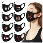 Рождественские маски для защиты, хлопковая маска для лица, маска для лица на Хэллоуин с дизайном, маска для лица, многоразовая Тканевая маска