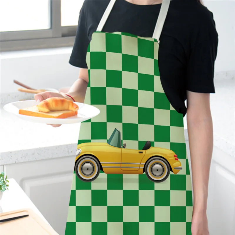 

Kids Cartoon Apron Car Transportation Bicycle Kitchen Aprons Suitable for Home Cooking Children Painting Anti-dirty Apron
