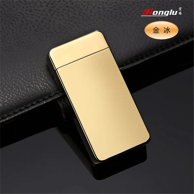 Новая Металлическая двойная дуговая usb зарядка Зажигалка импульсная ветрозащитная электрическая сигарета зажигалка для сигар беспламенная перезаряжаемая Зажигалка плазменная