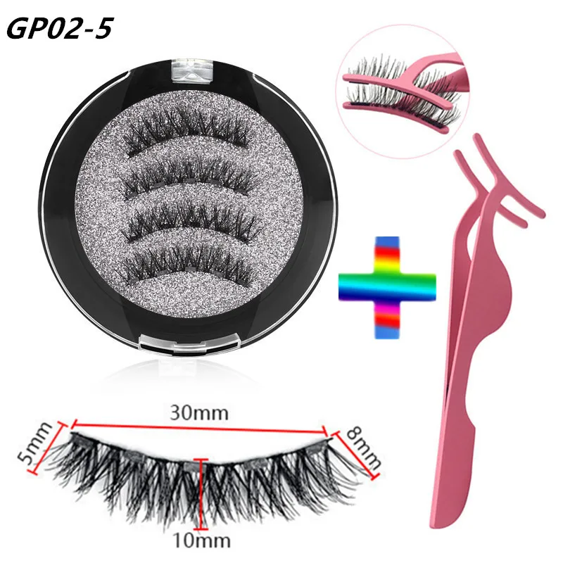 Магнитные ресницы для макияжа натуральные магнитные многоразовые пинцеты