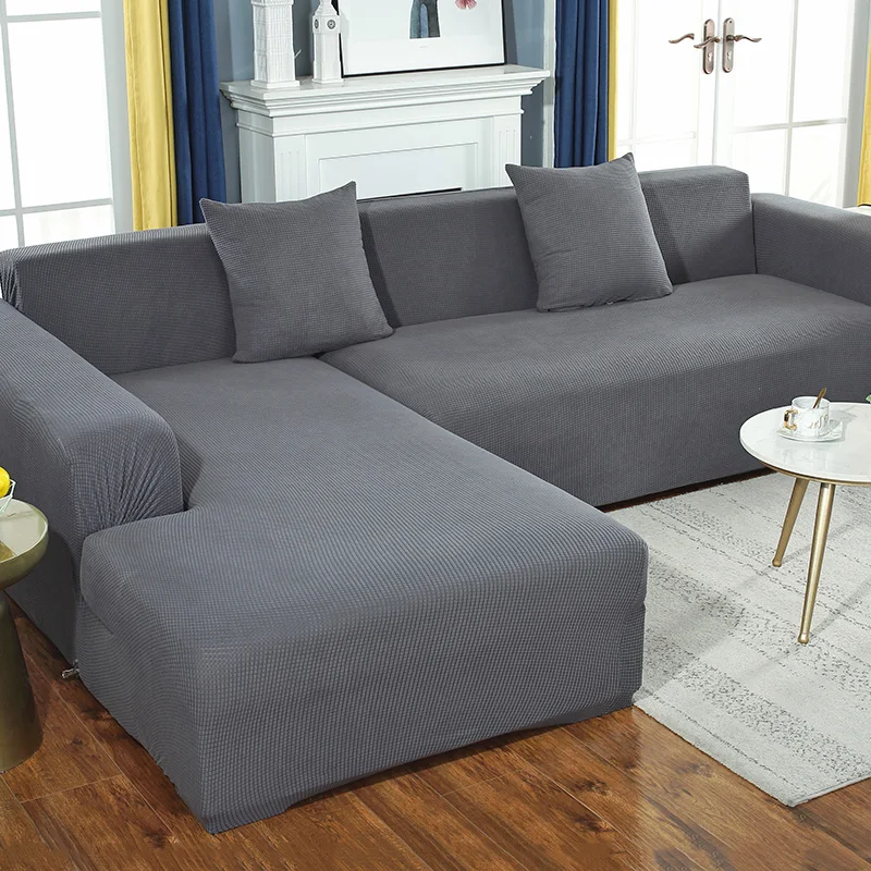 

Universal Luxury Sofa Covers Nordic Knit Corner All Inclusive Simple Sofa Covers Living Room Copri Divano Home Decoration DG50SC