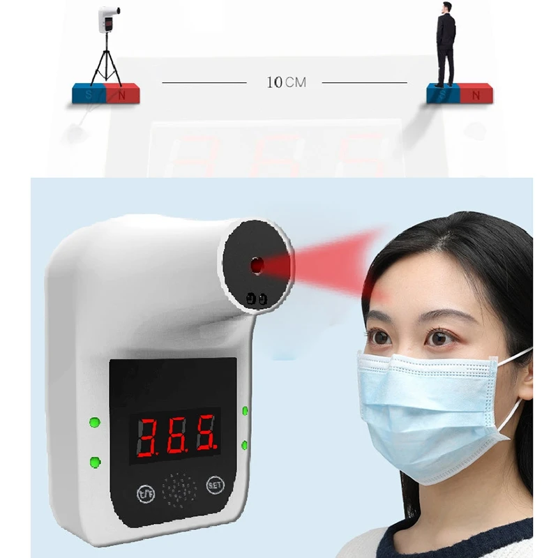 

Wall Mounted Non Contact Infrared Digital Thermometer Meter Quickly Accurate Reading IR Infrared Temperature Measurement