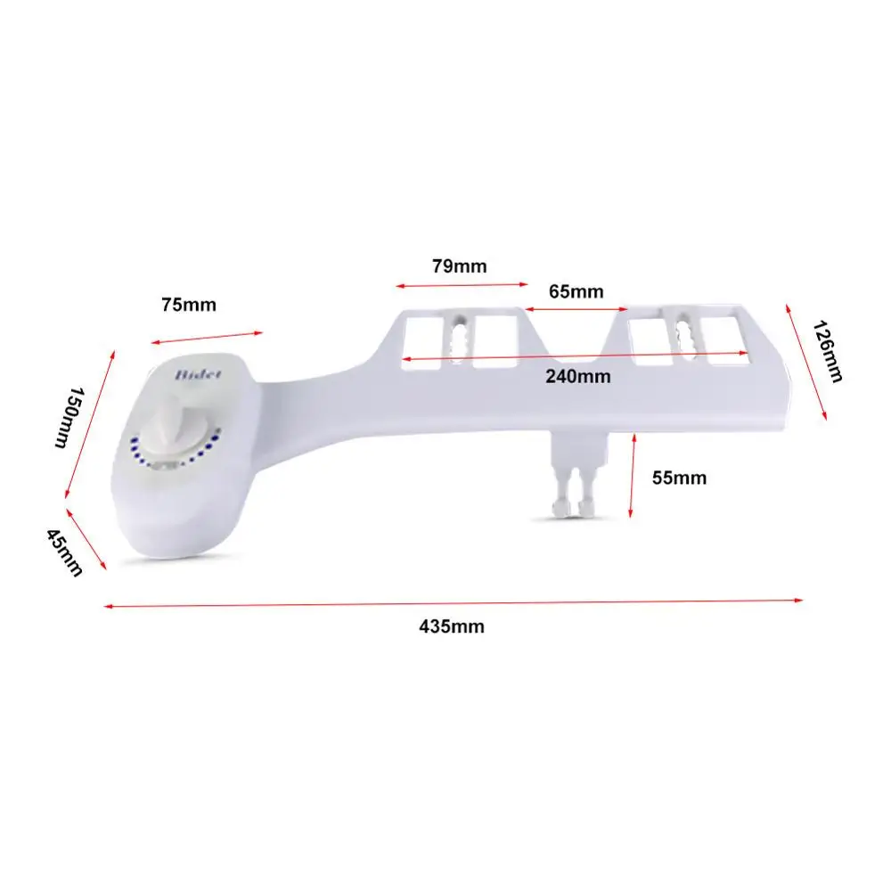 Non-Electric Bidet Toilet Seat Attachment Self-Cleaning Nozzle-Fresh Water Sprayer Mechanical For Women Children | Обустройство дома