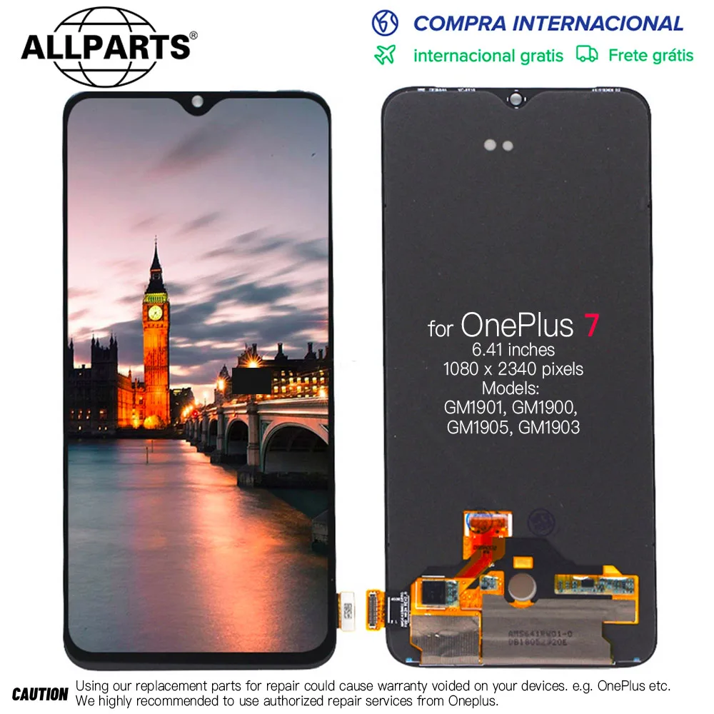 Дисплей 6 41 &quotAAA + OLED для OnePlus 7 сменный сенсорный ЖК-экран One Plus 1 GM1901 GM1900 GM1905 GM1903 |