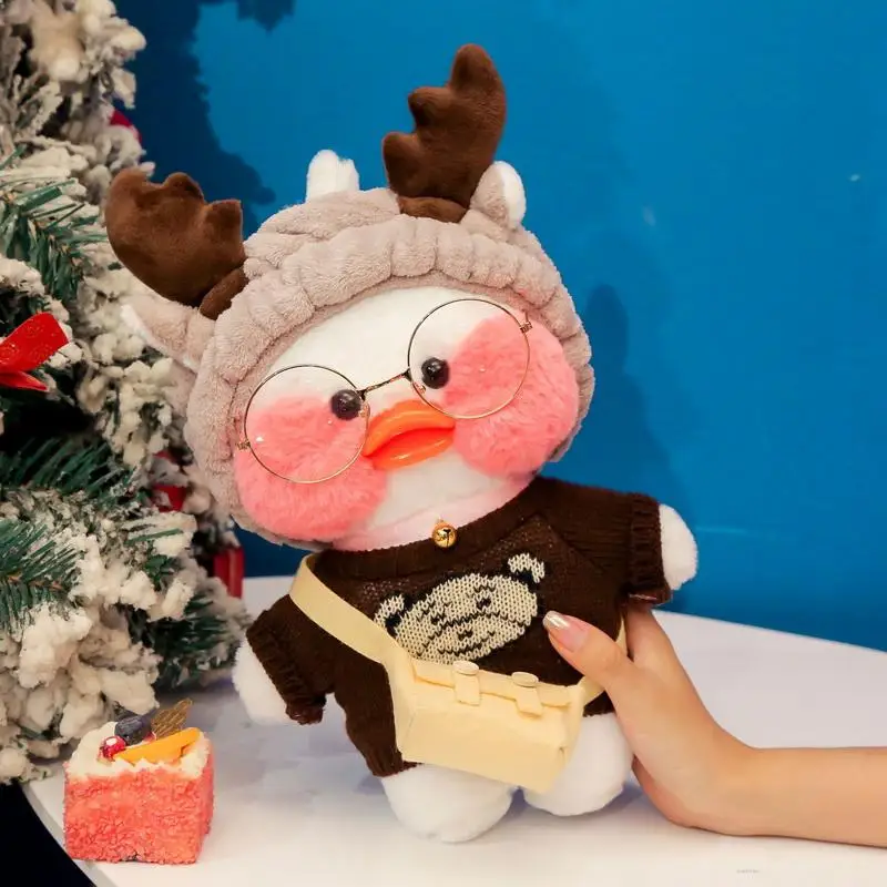 

30cm Lalafanfan Ducks Plush Soft Toys Ducks Doll Plush Toy Korean Netred Wearing Hyaluronic Acid Little Yellow Duck Doll Ducks