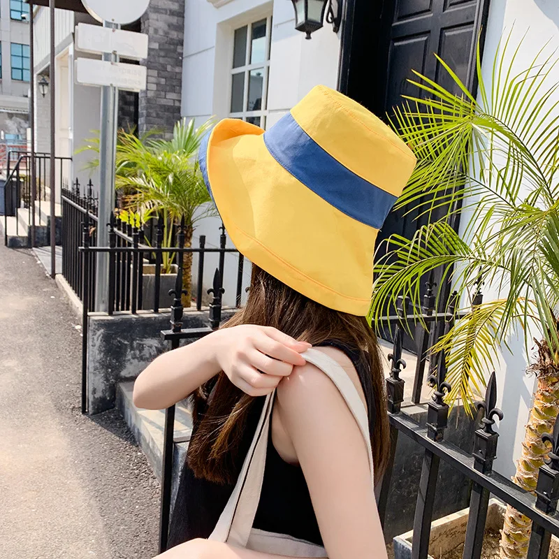 Хлопковая льняная шляпа от солнца с широкими полями и защитой УФ-лучей для женщин