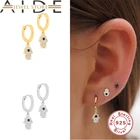 Aide круглые серьги 925 стерлингового серебра серьга в виде Кольца для дам для женщин обувь плата де лей 925 Серьги Brincos, можно носить с ювелирные украшения