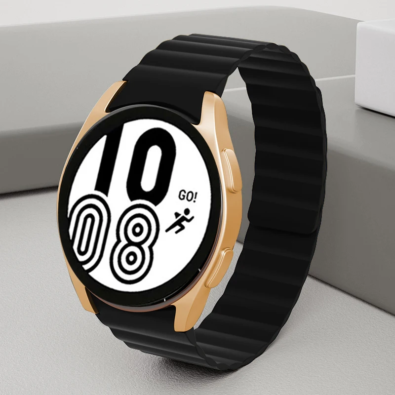 

Ремешок силиконовый для Samsung Galaxy Watch 4 Classic, мягкий браслет для наручных часов, 46 мм 42 мм 44 мм 40 мм
