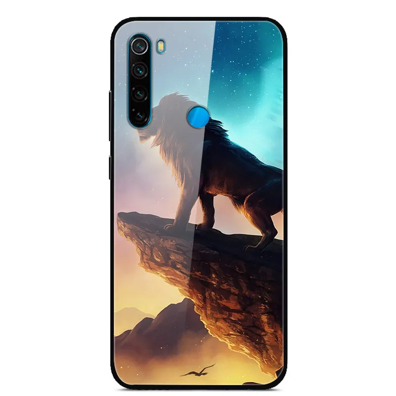 Для Xiaomi Redmi Note 8 чехол из закаленного стекла с печатным жестким чехлом для Xiaomi Redmi Note 8 Note8 чехол для Redmi Note 8 Pro Бампер - Цвет: 36