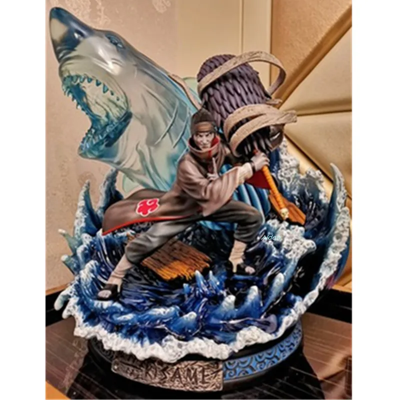 1" Статуя Наруто Akatsuki бюст Hoshigaki Kisame полноразмерный портрет Samehada GK Коллекционная модель игрушки коробка 47 см Z2729