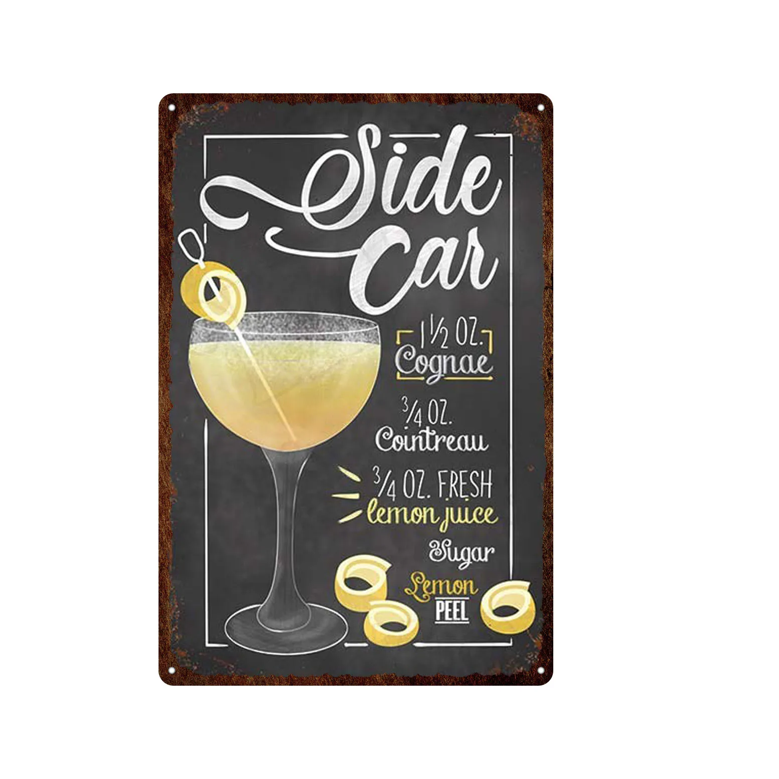 Винтажные металлические жестяные знаки Mojito для коктейлей постер с изображением