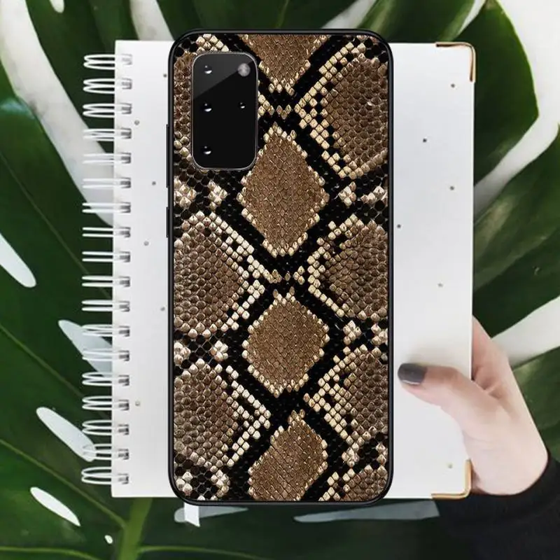 

Vintage snake skin pattern Phone Cases For Samsung galaxy S 9 10 20 A 10 21 30 31 40 50 51 71 s note 20 j 4 2018 plus